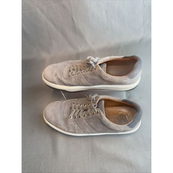 Peter Millar Men's VANTAGE Low Top Lace Up Suede‎ Sneakers US 10.5M Gray - Picture 5 of 11